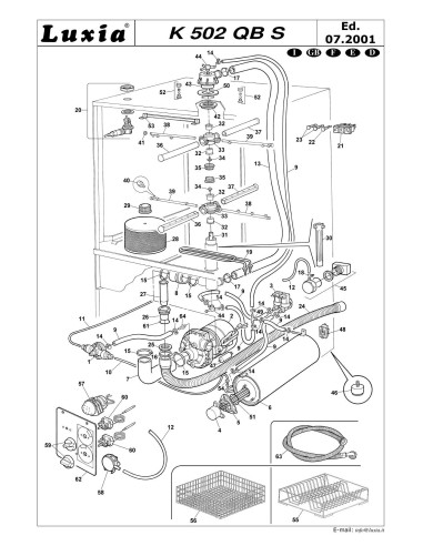 Pièces détachées LUXIA K502QBS Annee 2001 