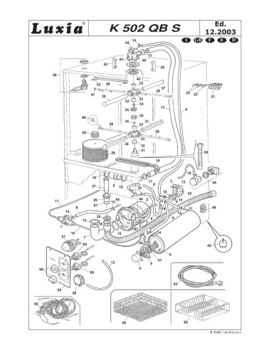 Pièces détachées LUXIA K502QBS Annee 2003 