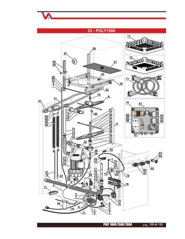 Pièces détachées LUXIA POLY 1500 Annee 0 