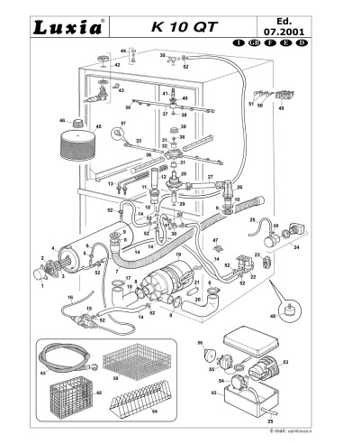 Pièces détachées LUXIA K10QT Annee 2001 