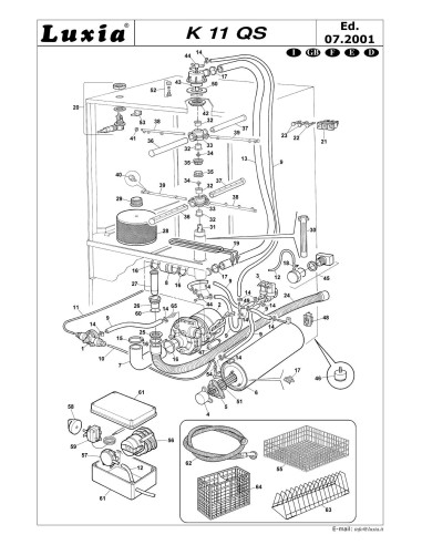 Pièces détachées LUXIA K11QS Annee 2001 