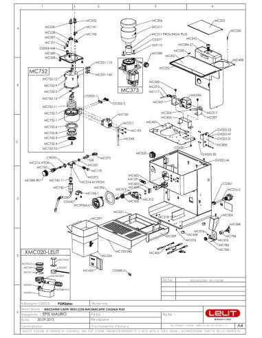 Pièces détachées LELIT PL042PLUS 