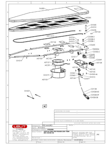 Pièces détachées LELIT PKSB300B (201411-REV.02) Annee 2014 