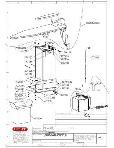 Pièces détachées LELIT PKSB500-N (201311-REV.00) Annee 2013 