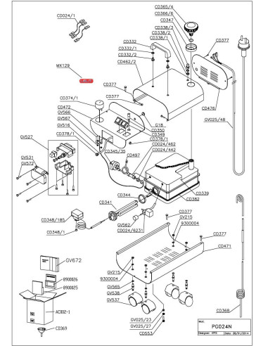 Pièces détachées LELIT PG024N (201401-REV.01) Annee 2014 