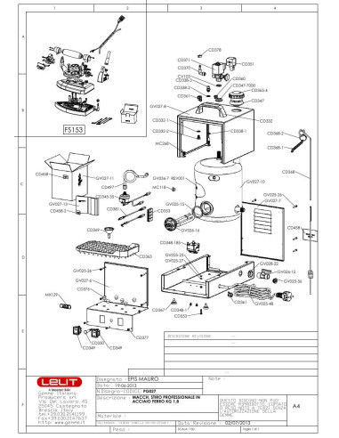 Pièces détachées LELIT PG027 (201306-REV.00) Annee 2013 