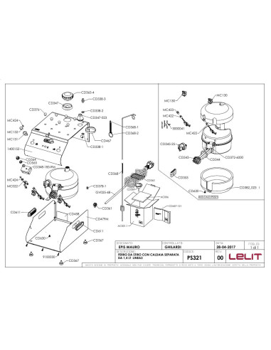 Pièces détachées LELIT PS321 (201704-REV.00) Annee 2017 