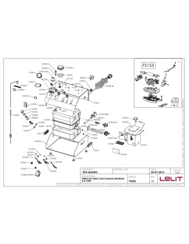 Pièces détachées LELIT PS326 (201307-REV.04) Annee 2013 