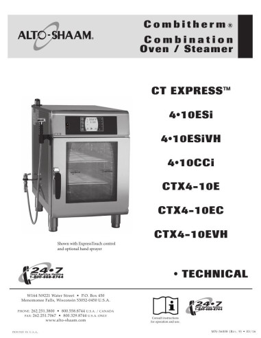 Pièces détachées ALTO-SHAAM CTX4-10EC - ALTO-SHAAM CTX4-10EC - Alto-Shaam