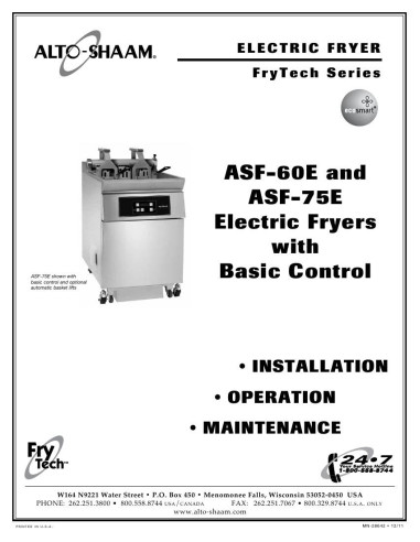 Pièces détachées ALTO-SHAAM ASF-60E-Basic - ALTO-SHAAM ASF-60E-Basic - Alto-Shaam