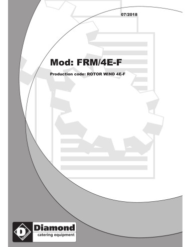 Pièces détachées Four pour boulangerie et pâtisserie, rotatif, 15 ou 18 Niv. (450x650 mm ou 500x700 mm) - Diamond 