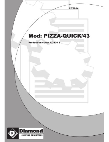 Pièces détachées Four électrique pizzas, chambre (3 kW) 430x430xh100 mm - Diamond 