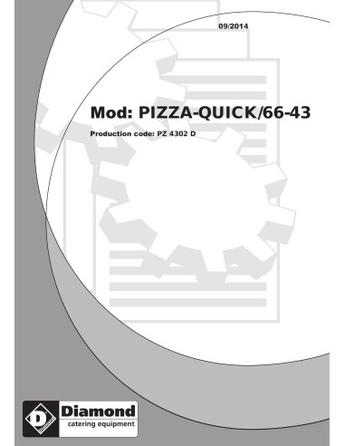 Pièces détachées Four électrique pizzas, chambre (2+3 kW) 660x430xh100 mm - Diamond 