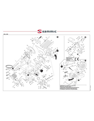 Pièces détachées Trancheur GSL-300 - Sammic 