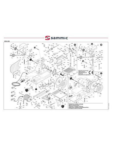 Pièces détachées Trancheur vertical VSS-300 (spécial pour charcuterie) - Sammic 