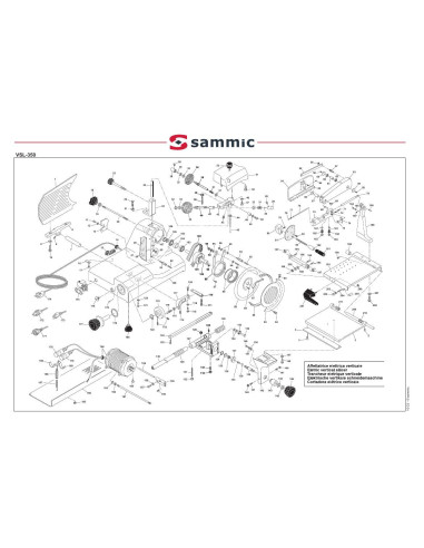 Pièces détachées Trancheur vertical  VSL-350 (spécial pour charcuterie) - Sammic 