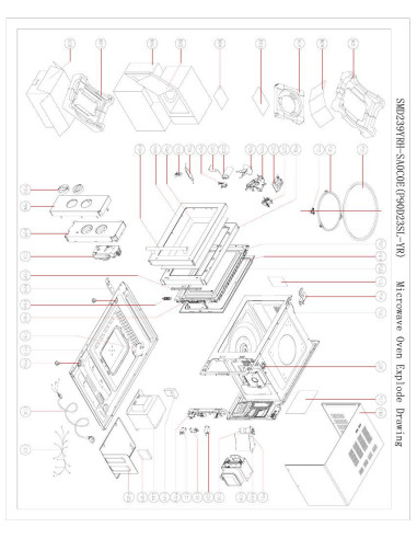 Pièces détachées Four à micro-ondes HM-910 - Sammic 