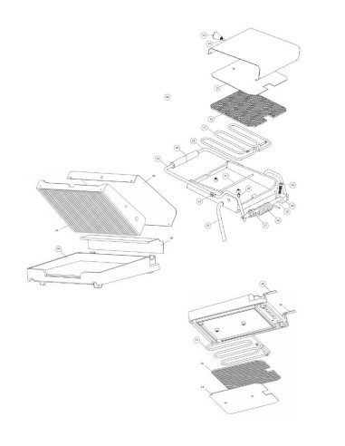 Pièces détachées Plaque à snacker GL-6 - Sammic 