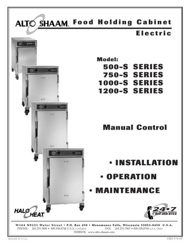 Pièces détachées ALTO-SHAAM 1200-S-HD - ALTO-SHAAM 1200-S-HD - Alto-Shaam