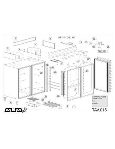 Pièces détachées MBM D140N2V Annee 2009 