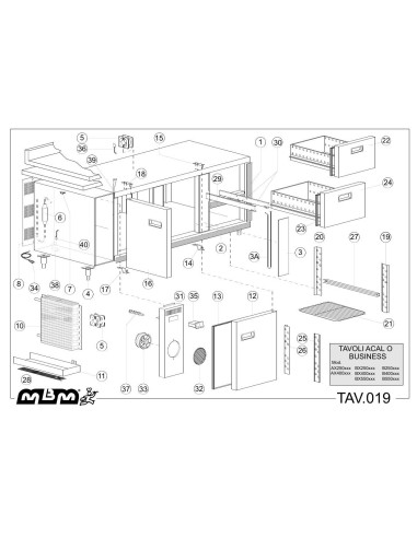 Pièces détachées MBM BX250 Annee 2007 