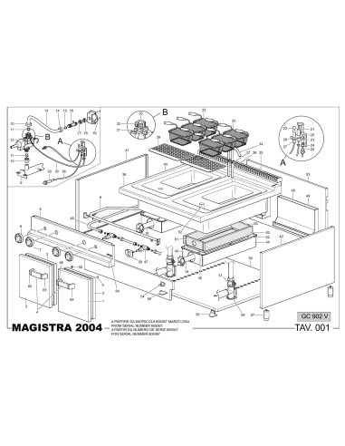 Pièces détachées MBM GC902V Annee 2004 