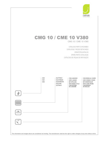 Pièces détachées MBM CME10 Annee 2015 V380 