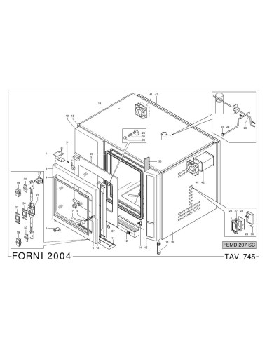 Pièces détachées MBM FEMD207SC Annee 2004 