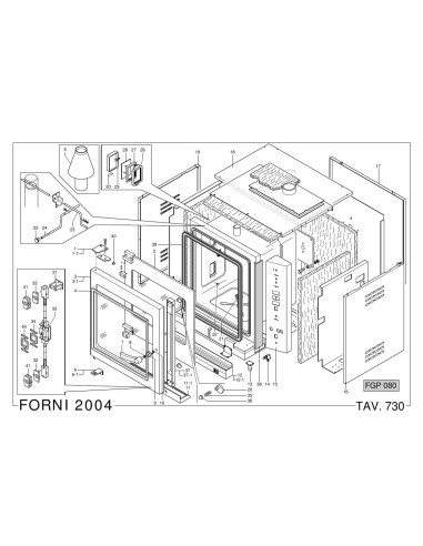 Pièces détachées MBM FGP080 Annee 2004 