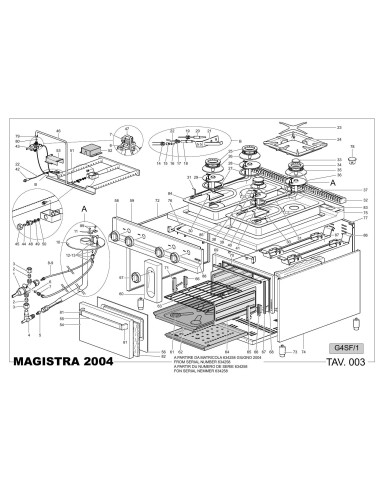 Pièces détachées MBM G4SF-1 Annee 2004 