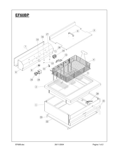 Pièces détachées MBM EF60BP Annee 2004 