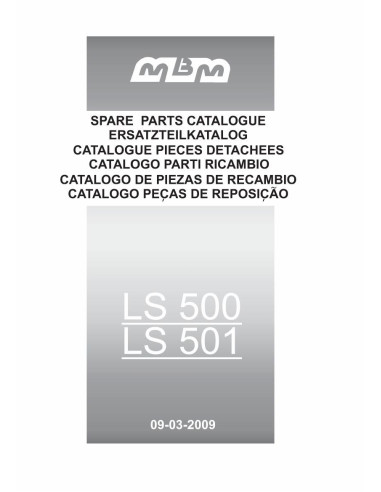 Pièces détachées MBM LS500 LS500A Annee 03-2009 