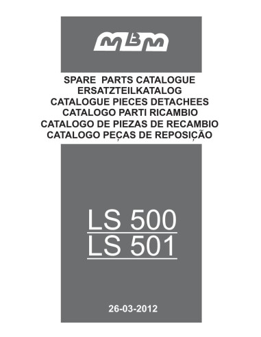 Pièces détachées MBM LS500 LS500A Annee 03-2012 