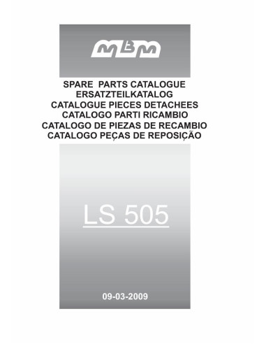 Pièces détachées MBM LS505 Annee 03-2009 