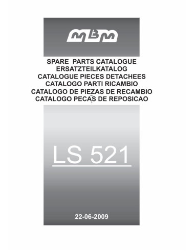 Pièces détachées MBM LS521 Annee 2009 