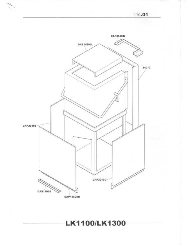 Pièces détachées MBM LK1100 Annee 1999 