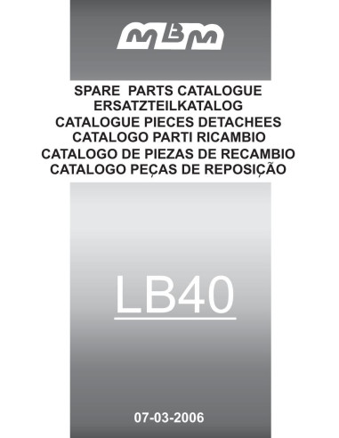 Pièces détachées MBM LB40 Annee 03-2006 