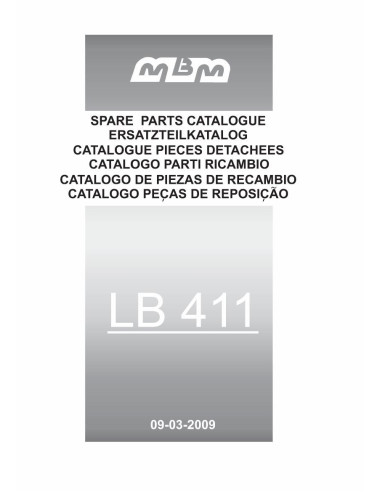 Pièces détachées MBM LB411 Annee 03-2009 