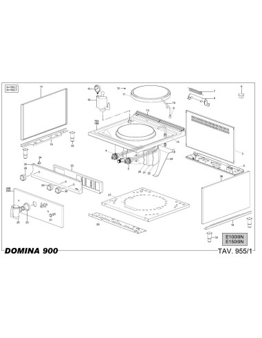 Pièces détachées MBM E100I9N Annee 2011 