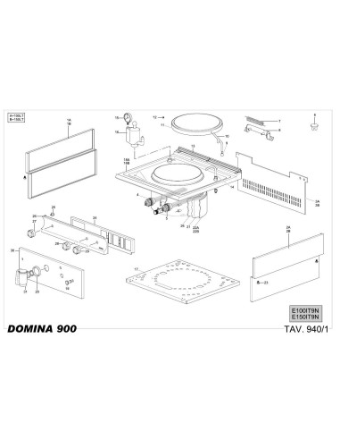 Pièces détachées MBM E150IT9N Annee 0 