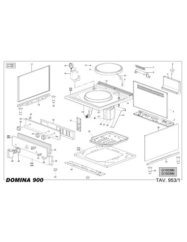 Pièces détachées MBM G150I9N Annee 2011 