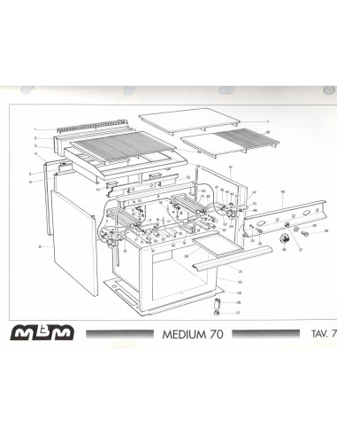 Pièces détachées MBM FT4G70 Annee 0 