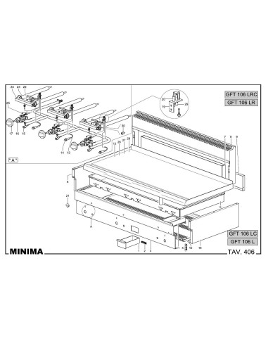 Pièces détachées MBM GFT106L Annee 2008 