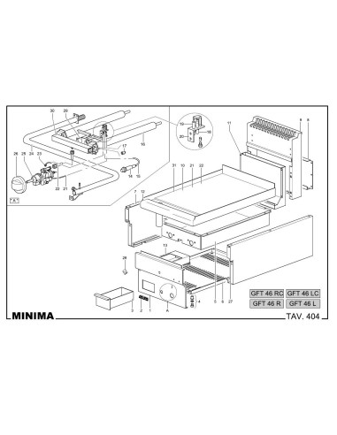 Pièces détachées MBM GFT46L Annee 2008 