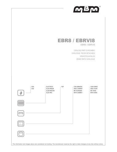 Pièces détachées MBM EBR8 Annee 2016 