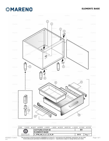 Pièces détachées MARENO BV610 