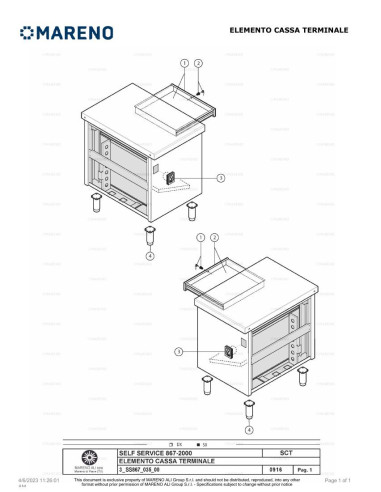 Pièces détachées MARENO SCTDX 