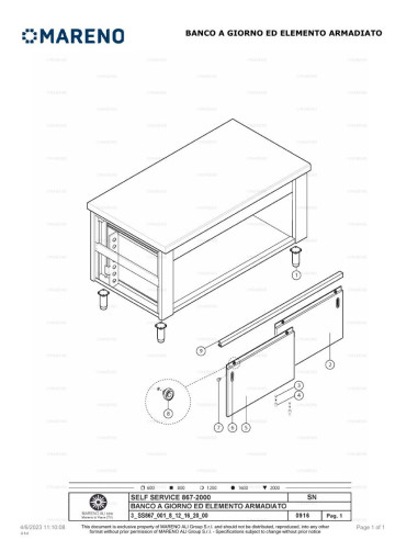 Pièces détachées MARENO SNG12 