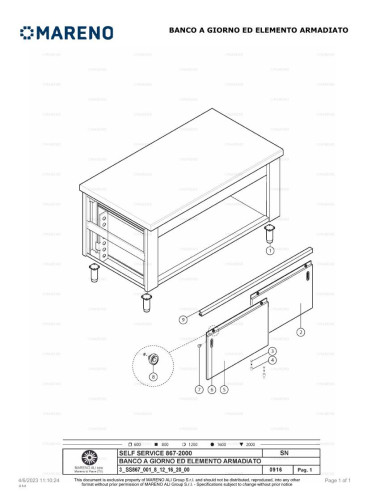 Pièces détachées MARENO SNG20 