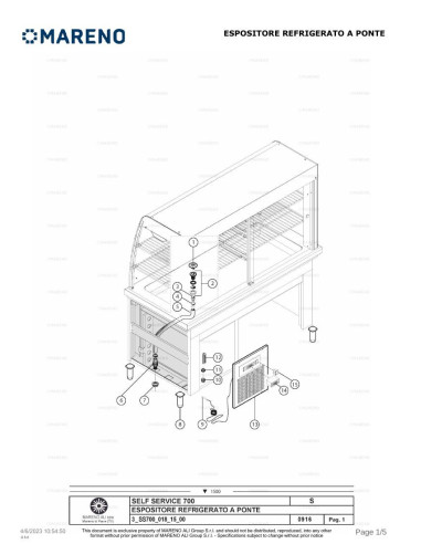 Pièces détachées MARENO SPERG715 